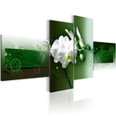 Quadro - Orchidea in Verde Scuro 100x45cm Erroi-1