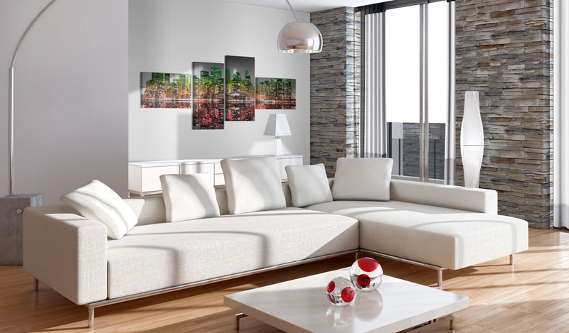 Quadro - Vista Iridata su New York 100X45Cm Erroi-2