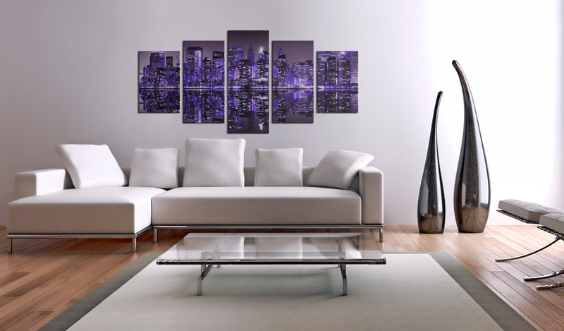 Quadro - Deep Deep Purple - Nyc 100X50Cm Erroi-2