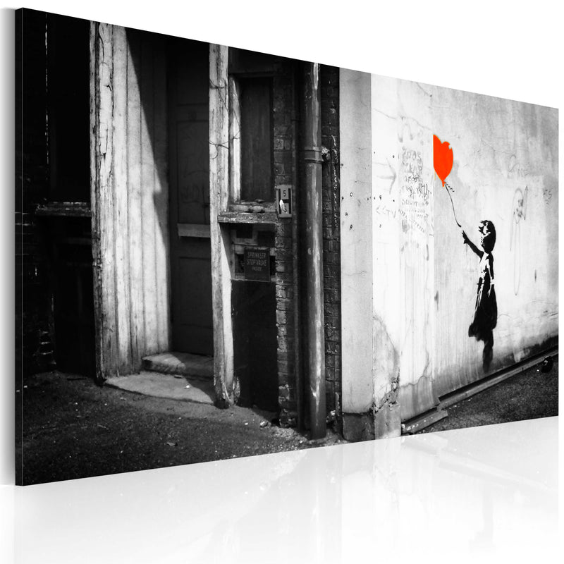 Quadro - Bambina con Palloncino Banksy 60X40Cm Erroi-1