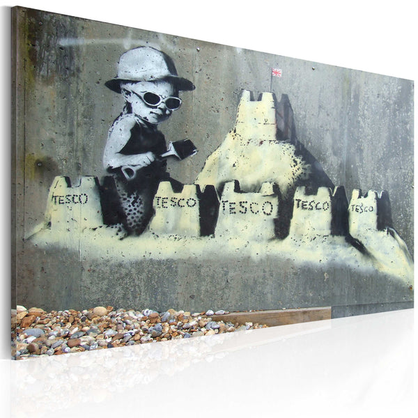 Leinwandbild - Tesco, Sand Castle Banksy Erroi online