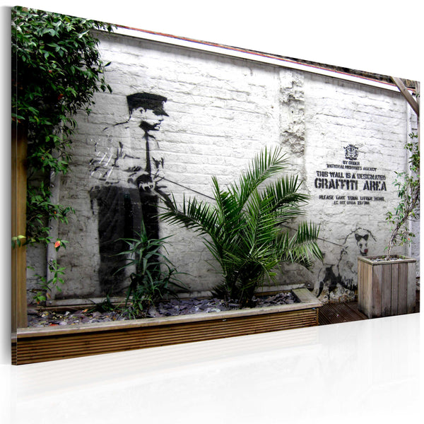 sconto Leinwandbild - Banksy Erroi Graffiti-Bereich