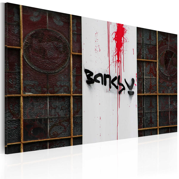 Leinwandbild - Blut Banksy Erroi sconto