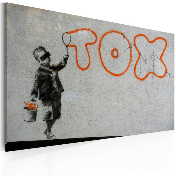 Leinwand - Banksy Erroi Graffiti-Tapete acquista