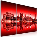 Quadro - Bagliore Rosso Sopra New York 60X40Cm Erroi-1