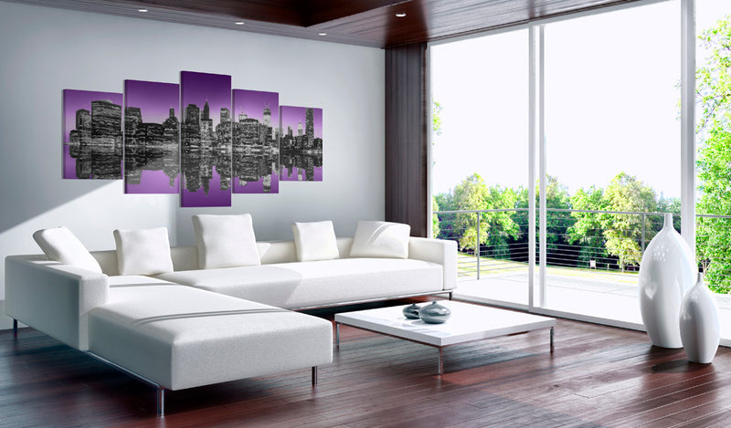 Quadro - New York D'Avanguardia: 5 Pezzi 100X50Cm Erroi-2