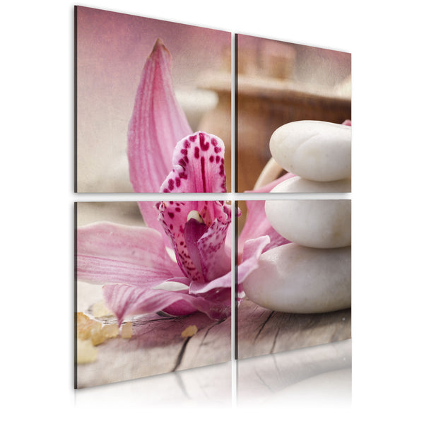 Leinwandbild - Orchidee und Zen Erroi online