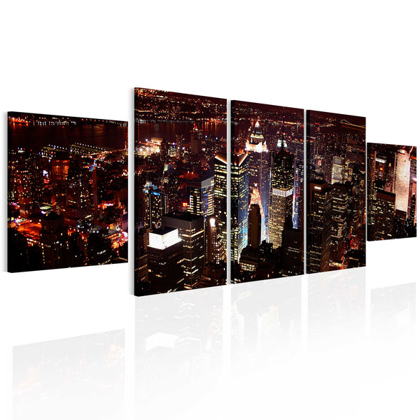 Rahmen - Dunkle Nacht in New York 100x30cm Erroi sconto