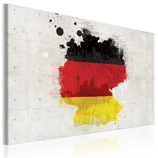 sconto Leinwandbild - Deutschlandkarte Erroi