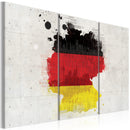 Quadro - Mappa Della Germania: Trittico 60X40Cm Erroi-1