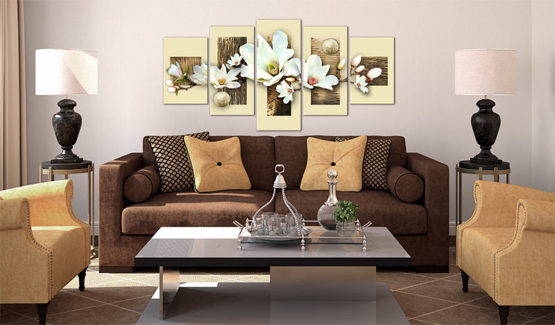 Quadro - Struttura e Magnolia 100X50Cm Erroi-2