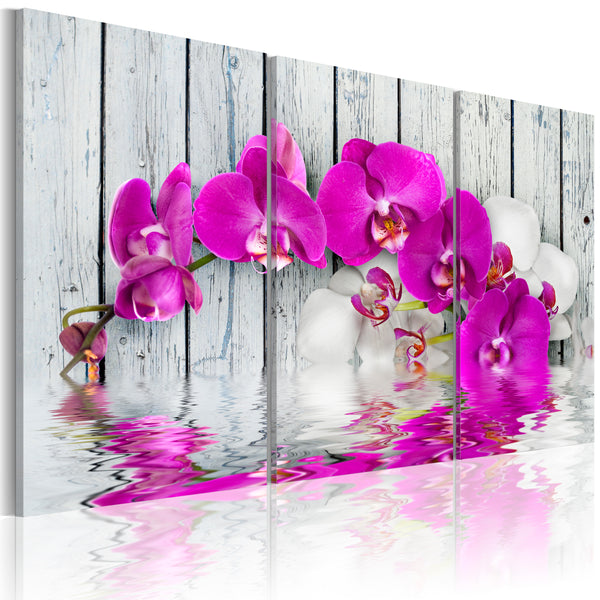sconto Leinwandbild - Orchideenharmonie - Triptychon Erroi