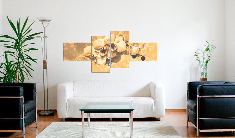 Quadro - Orchidee in Seppia 100x45cm Erroi-2