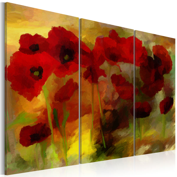 online Rahmen - Anspruchsvolle Mohnblumen 60x40cm Erroi