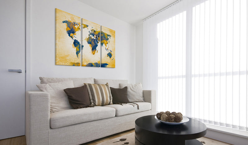 Quadro - Four Corners Of The World - Triptych 60X40Cm Erroi-2