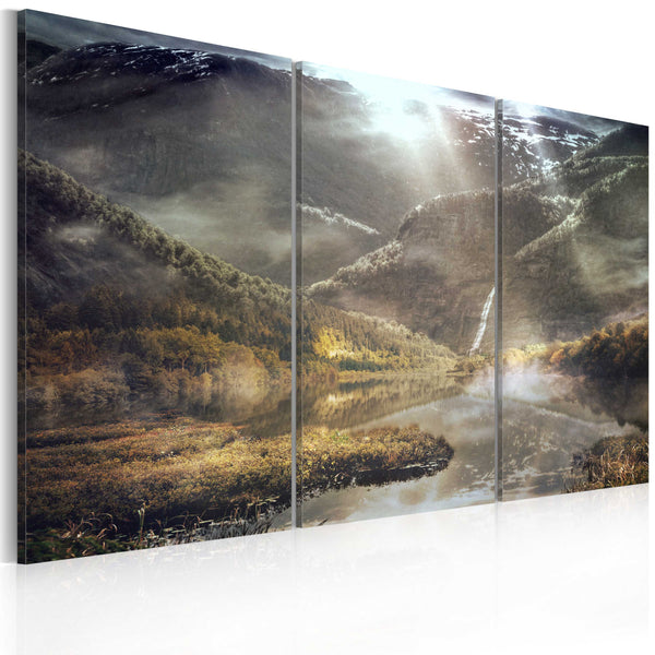 sconto Leinwandbild - Das Land der Nebel - Triptychon Erroi