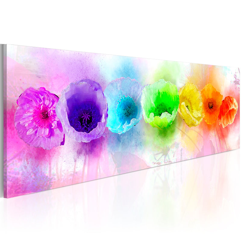 Quadro - Rainbow-Hued Poppies 120X40Cm Erroi-1