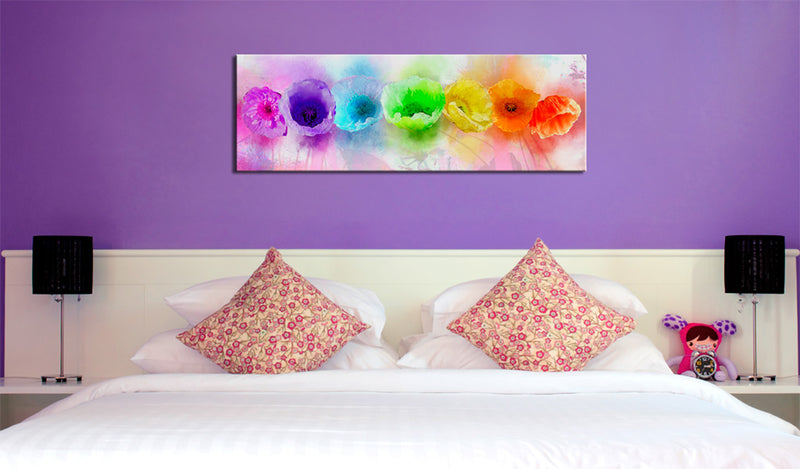 Quadro - Rainbow-Hued Poppies 120X40Cm Erroi-2