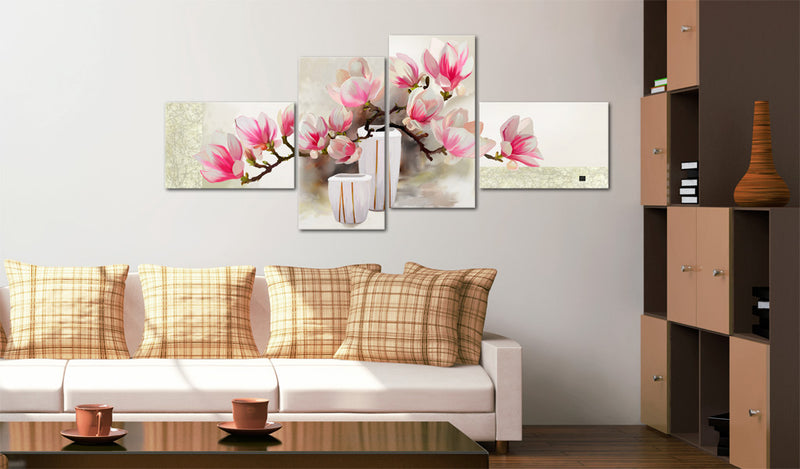 Quadro Dipinto - Profumo di Magnolia 100x45cm Erroi-2