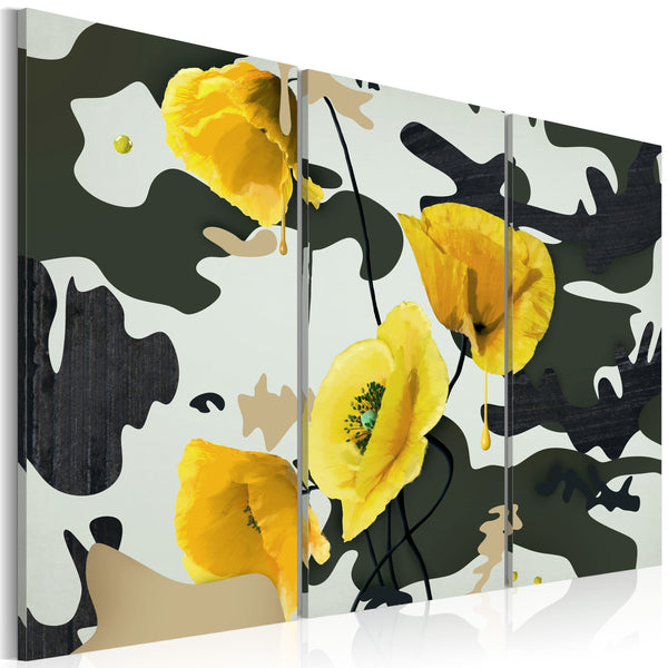 Rahmen - Gemälde mit Mohnblumen - Triptychon 60x40cm Erroi sconto