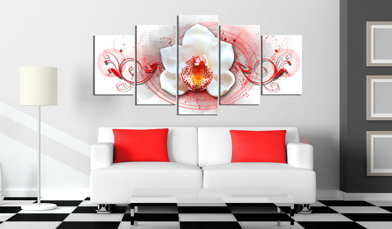 Quadro - Orchidea - Rosso Espressivo 100x50cm Erroi-2