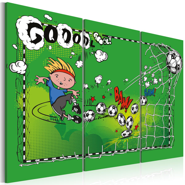 Rahmen - Fußballspiel - Triptychon 60x40cm Erroi online