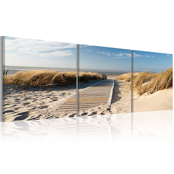 Rahmen - Der Strand - Triptychon 120x40cm Erroi prezzo