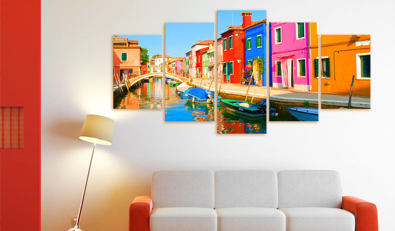 Quadro - Waterfront in Rainbow Colors 100X50Cm Erroi-2