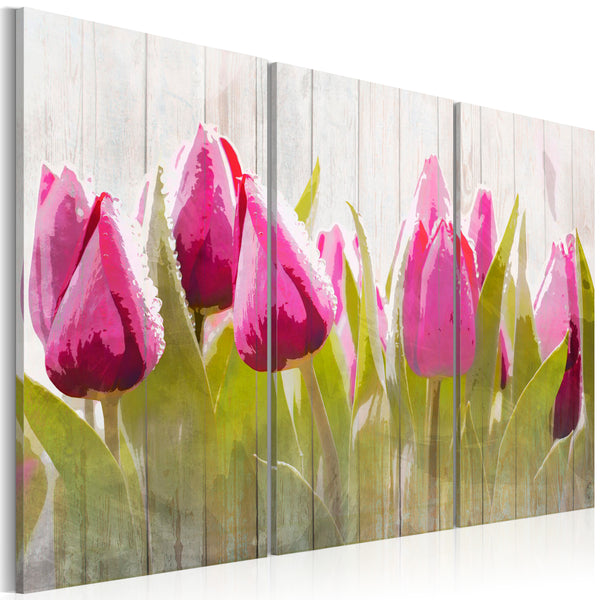 online Leinwandbild - Frühlingsstrauß Tulpen Erroi