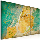 Quadro - Mappa Di New York Distretti Erroi-1