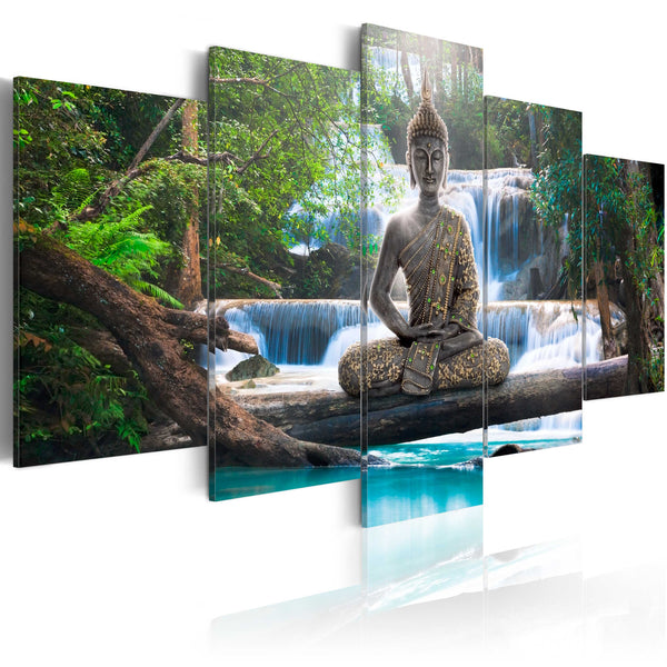 sconto Poster - Buddha und Erroi-Wasserfall