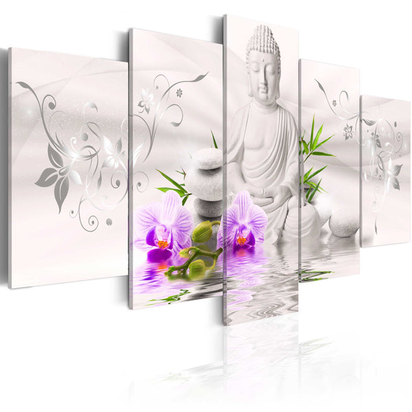 sconto Leinwandbild - Weißer Buddha Erroi