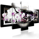 Quadro - Orchidee su Sfondo Nero 100X50Cm Erroi-1