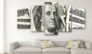 Quadro - 100$ - Benjamin Franklin 100x50cm Erroi-2