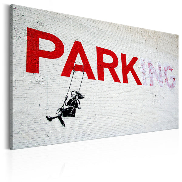 acquista Poster - Parking Girl Swing von Banksy Erroi