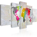 Quadro - Illustration Of The World 100X50Cm Erroi-1