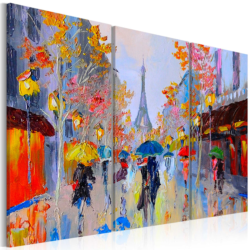 Quadro Dipinto - Rainy Paris 60x40cm Erroi-1