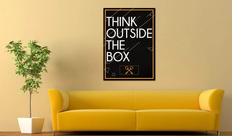 Quadro - Think Outside The Box 50X70Cm Erroi-2