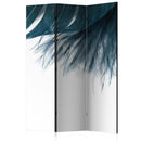 Paravento 3 Pannelli - Dark Blue Feather 135x172cm Erroi-1