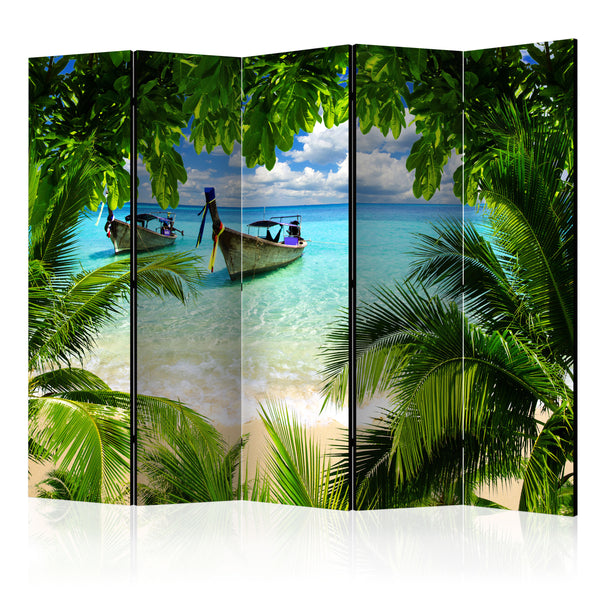 sconto Raumteiler 5 Paneele - Tropical Paradise II 225x172cm Erroi