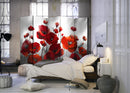 Paravento 5 Pannelli - Poppies in The Moonlight II 225x172cm Erroi-2