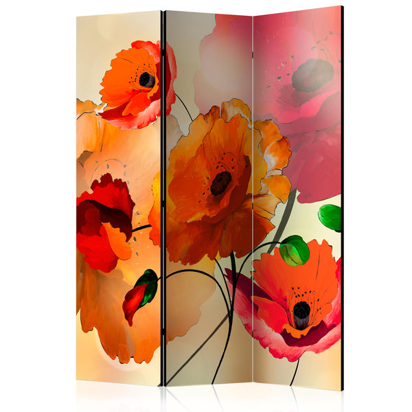 sconto Paravent 3 Paneele - Velvet Poppies 135x172cm Erroi