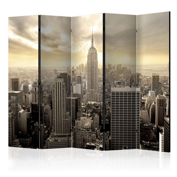 sconto Paravento 5 Pannelli - Light Of New York II 225x172cm Erroi