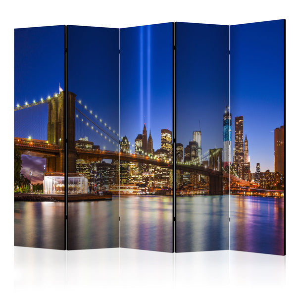 online Paravento 5 Pannelli - Blue New York II 225x172cm Erroi