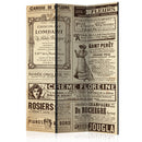 Paravento 3 Pannelli - Vintage Magazines 135x172cm Erroi-1