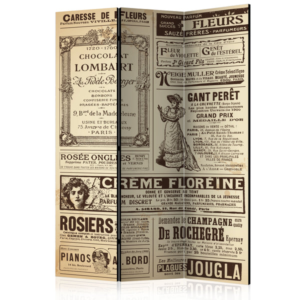 Paravent 3 Panels - Vintage Magazines 135x172cm Erroi acquista