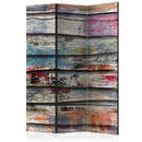 Paravento 3 Pannelli - Colourful Wood 135x172cm Erroi-1