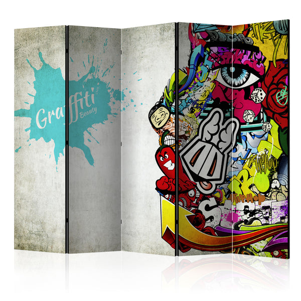 Paravent 5 Panels - Graffiti Beauty 225x172cm Erroi prezzo