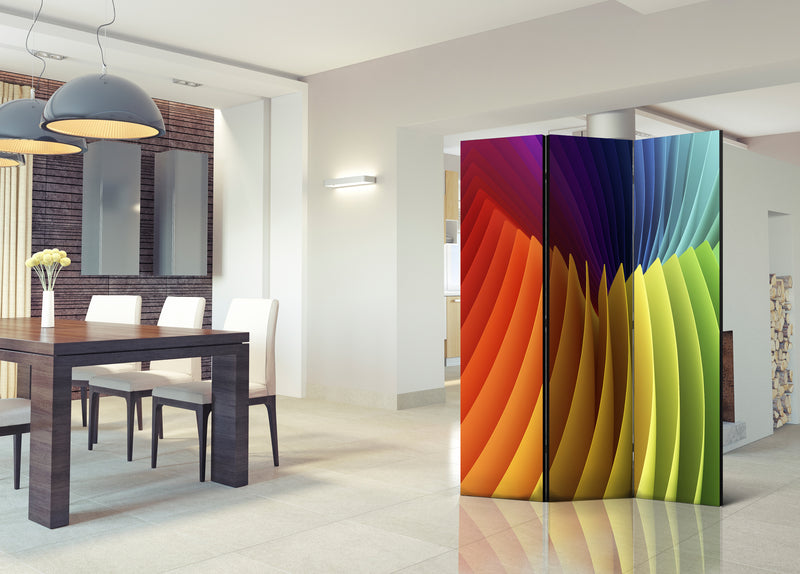 Paravento 3 Pannelli - Rainbow Wave 135x172cm Erroi-2