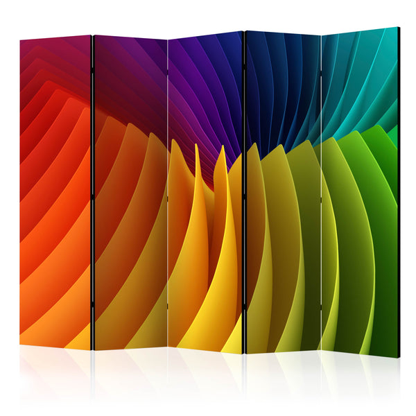 prezzo Paravent 5 Panels - Rainbow Wave II 225x172cm Erroi